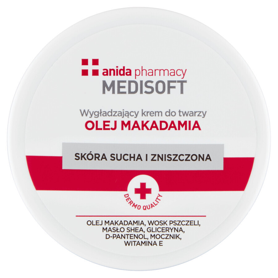 Anida Medi Soft, Smoothing cream with macadamia oil, 100 ml