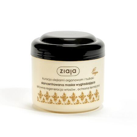 Ziaja, mascarilla capilar alisadora concentrada, regeneración activa, protección térmica, 200 ml