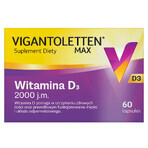 Vigantoletten Max, vitamina D3 2000 UI, 60 cápsulas