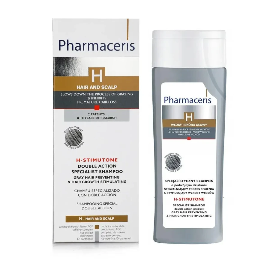 Pharmaceris H, Stimutone, Shampoo gegen Ergrauen und Haarausfall, 250 ml