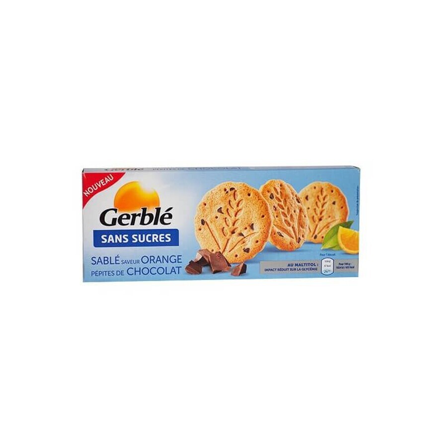 Biscotti dietetici al gusto di arancia e gocce di cioccolato, 132 g, Gerble