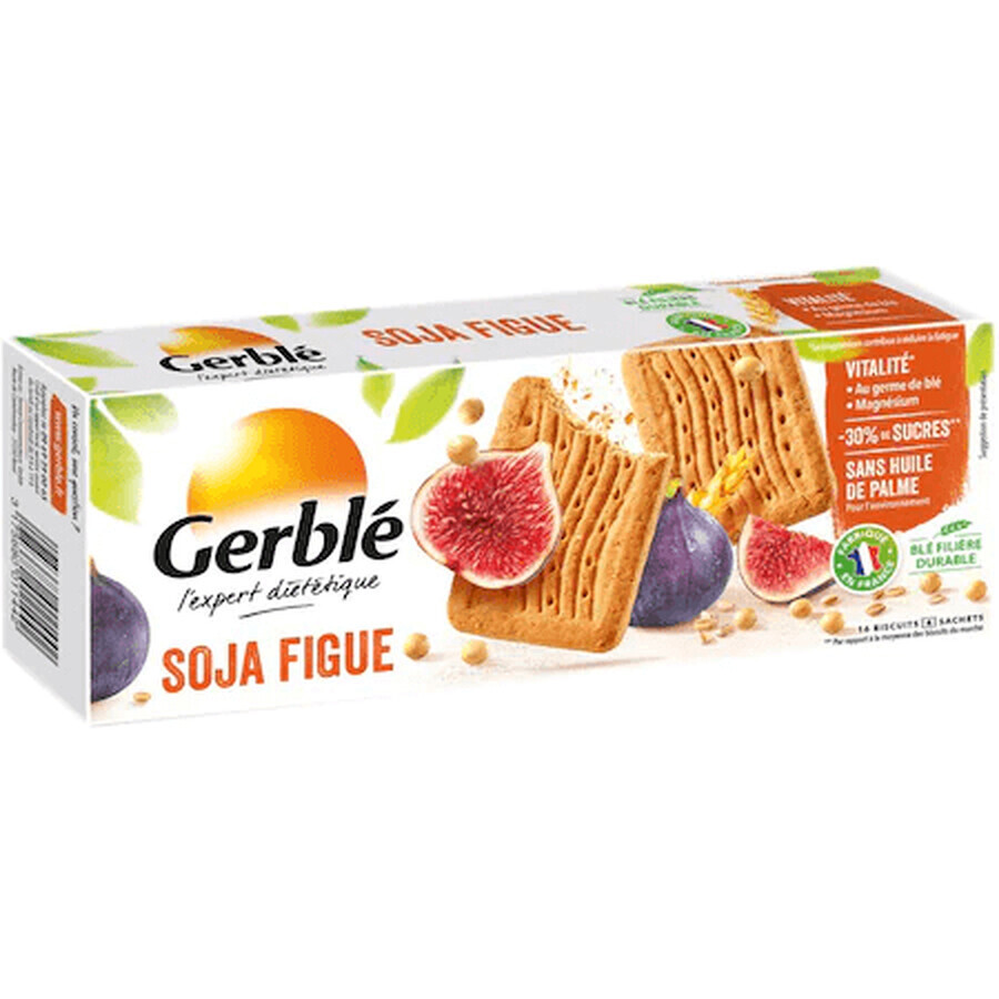 Galletas dietéticas de soja e higos, 270 g, Gerble