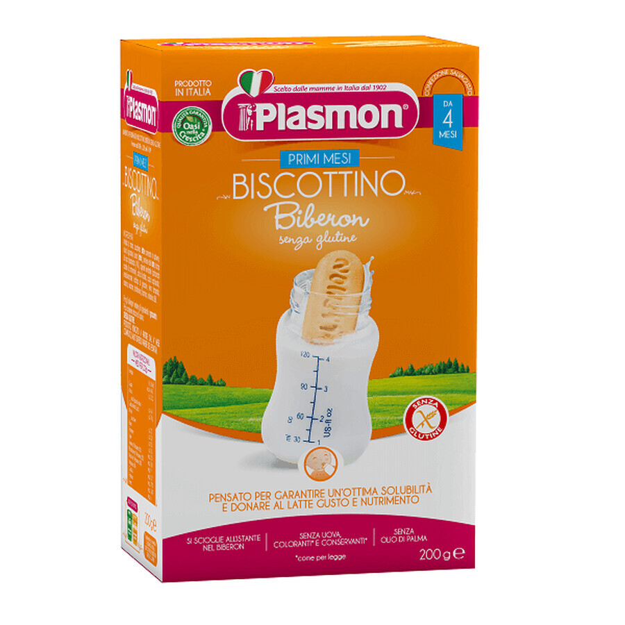 Plasmon Primi Mesi Biscottino Biberon Senza Glutine 200 g