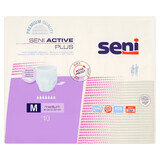 Seni Active Plus, calzoncillos absorbentes, Mediano, 80-110 cm, 10 unidades