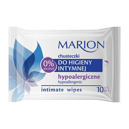 Marion, hypoallergenic wipes for intimate hygiene, 10 pieces