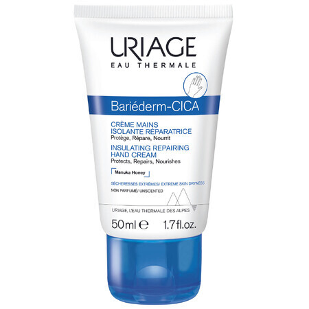 Uriage Bariéderm, crème régénérante et protectrice pour les mains, 50 ml