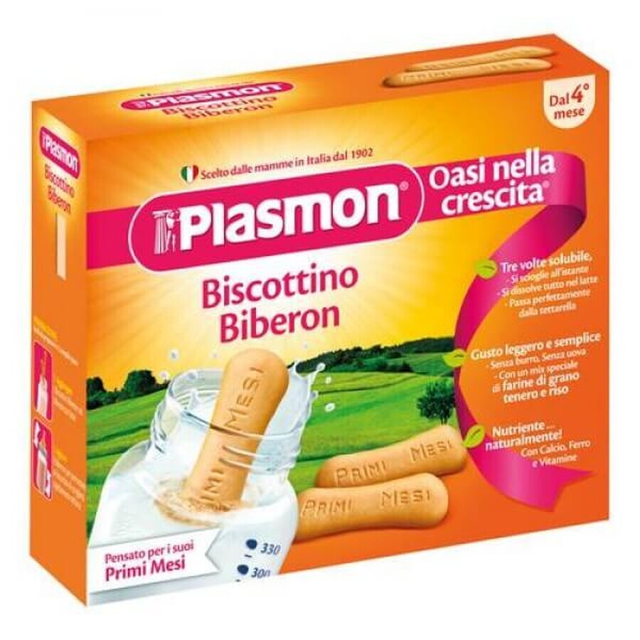 Galletas integrales sin gluten para biberón +4meses, 320g, Plasmon