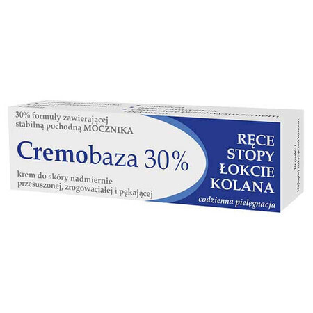 Cremobase 30%, crema suavizante, piel excesivamente seca, callosa y agrietada, 30 g