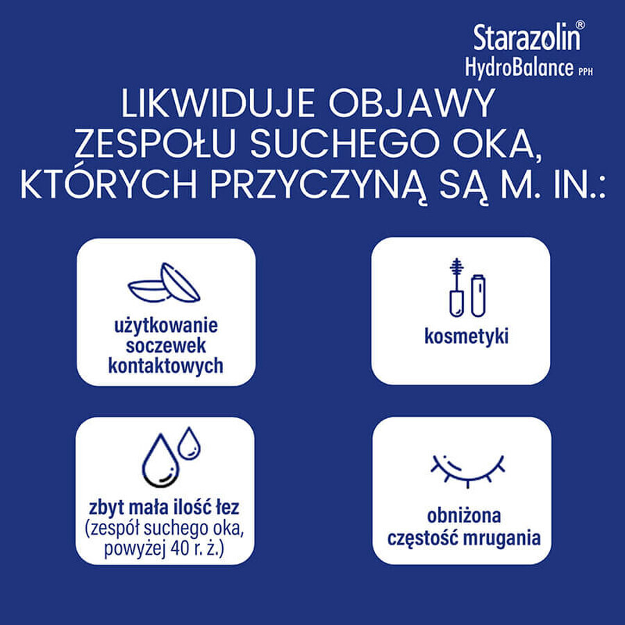 Starazolin HydroBalance PPH, colirio, 2 x 5 ml