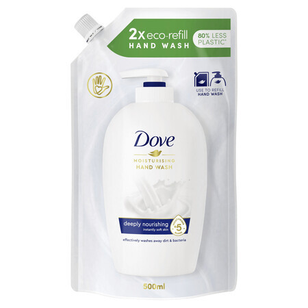 Dove, jabón líquido, Nutrición Profunda, stock, 500 ml