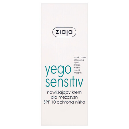 Ziaja Yego Sensitiv, crema hidratante, FPS 10, 50 ml