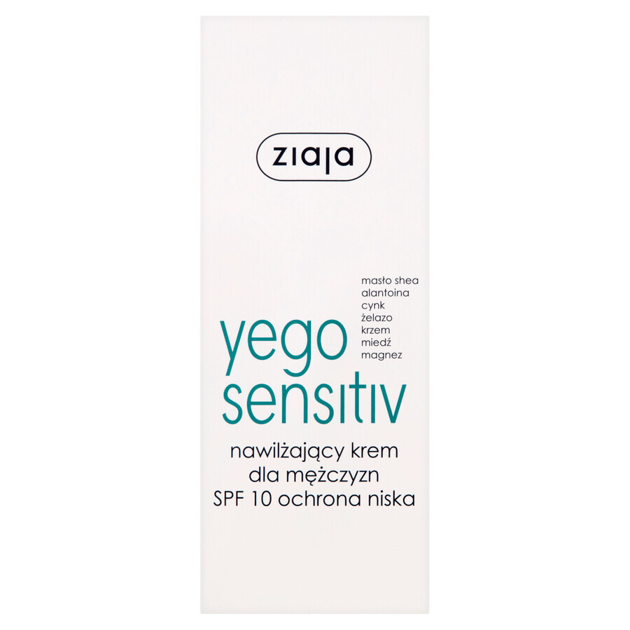 Ziaja Yego Sensitiv, crema hidratante, FPS 10, 50 ml