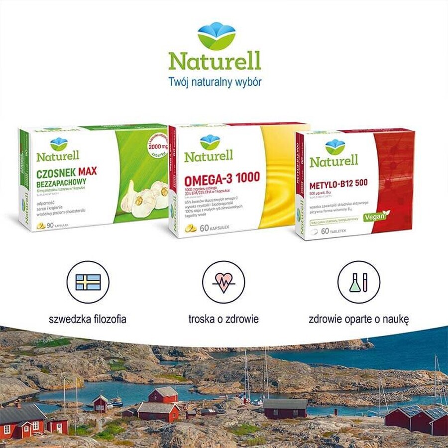 Naturell Beta-Karoteno + E, 60 comprimidos