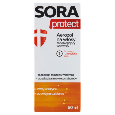 Sora Protect, spray capilar antipiojos, 50 ml