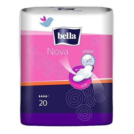 Bella Nova, Softiplait compresas con alas, 20 uds.