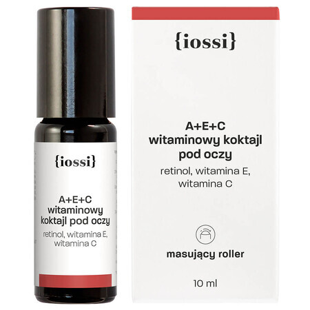 Iossi, cóctel vitamínico para el contorno de ojos con retinol y vitaminas E y C para la noche, 10 ml