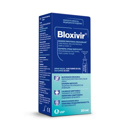 Bloxivir spray nasale in gel, 20 ml, USP Romania