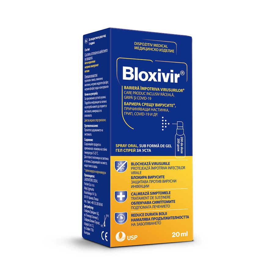 Bloxivir Spray oral, gel, 20 ml, USP