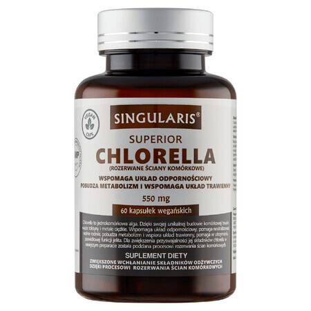 Singularis Superior, Chlorella 550 mg, 60 cápsulas