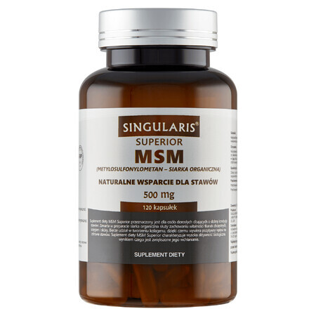 Singularis Superior, MSM 500 mg, 120 cápsulas