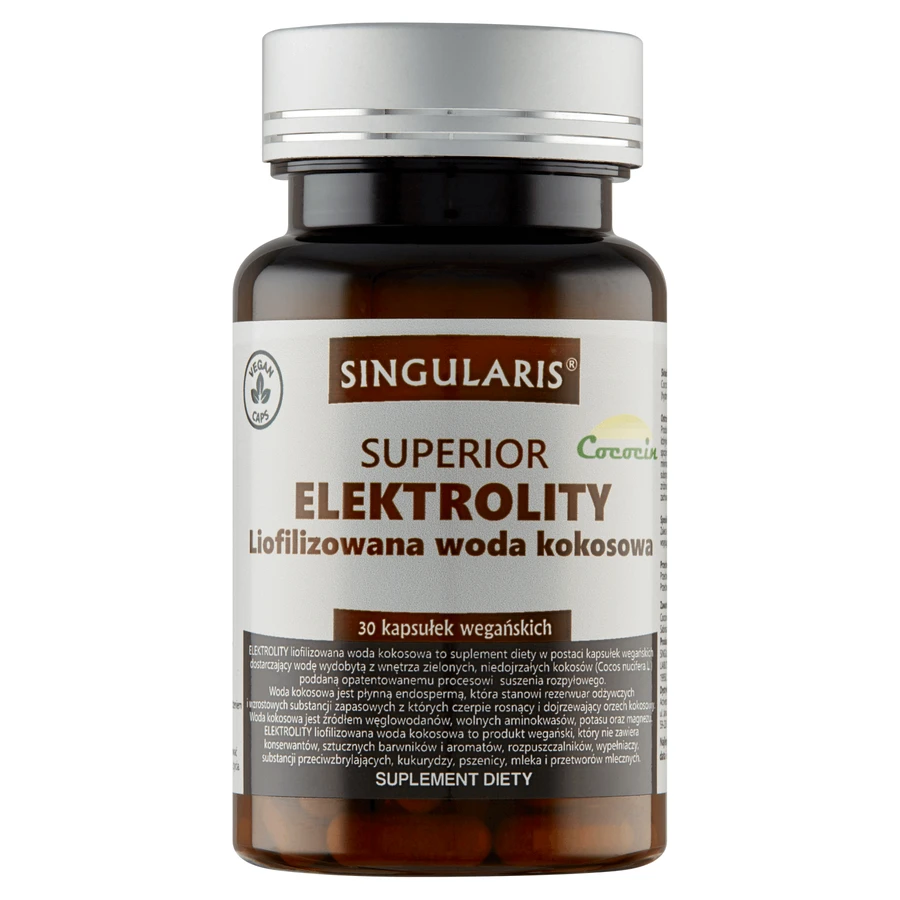 Singularis Superior, Electrolitos, agua de coco liofilizada, 30 cápsulas veganas