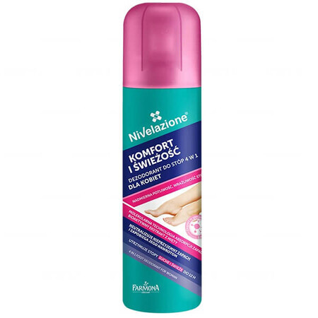 Farmona Nivelazione, Deodorant pentru picioare 4 în 1 pentru femei, 180 ml