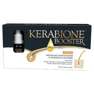 Kerabione Booster Oils, wzmacniające serum do włosów ze skłonnością do wypadania, 4 x 20 ml