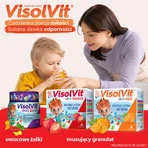 Visolvit Junior Strawberry, pentru copii peste 3 ani, 30 plicuri