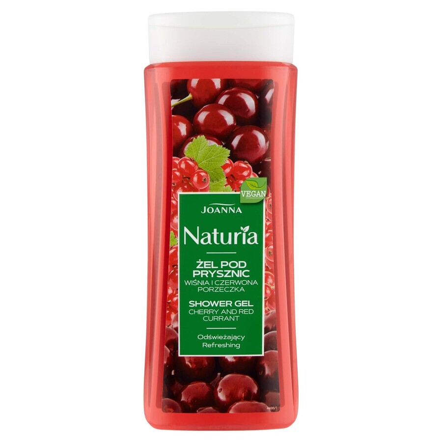 Joanna Naturia, gel de ducha, cereza y grosella negra, 300 ml