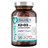 MyVita Silver Vitamina K2 + D3 4000 UI Forte, 120 cápsulas