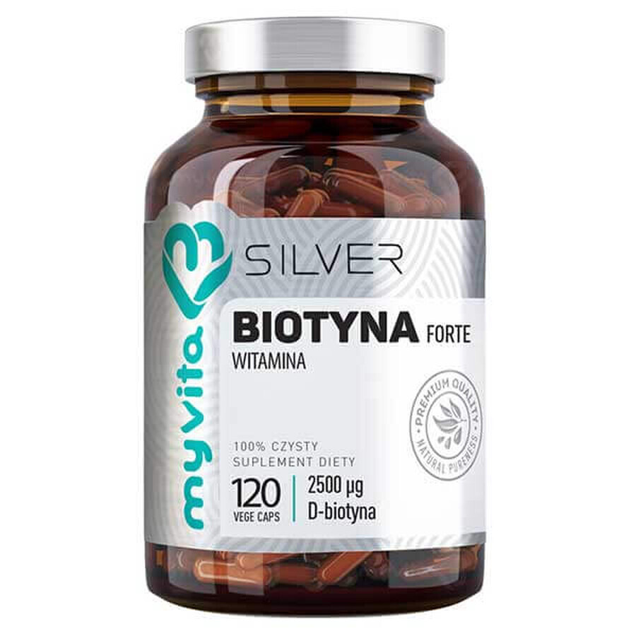 MyVita Silver, Biotina forte 2500 mcg, 120 cápsulas