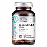 MyVita Silver, Vitamina B - Complejo 100%, metilcobalamina MecobalActive, 60 cápsulas