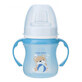 Canpol, vaso de entrenamiento con boquilla blanda y asas, a partir de 6 meses, azul, 120 ml