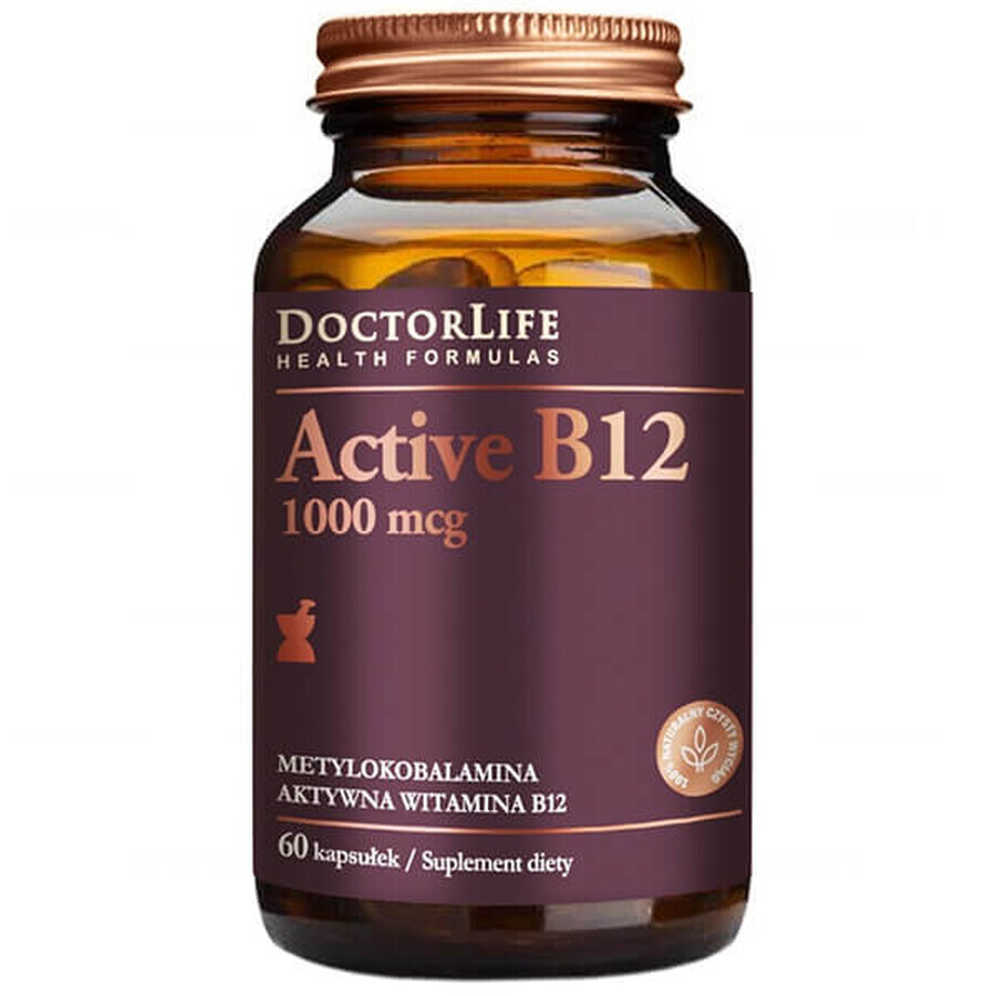 Doctor Life Active B12, vitamina B12 1000 µg, 60 capsule