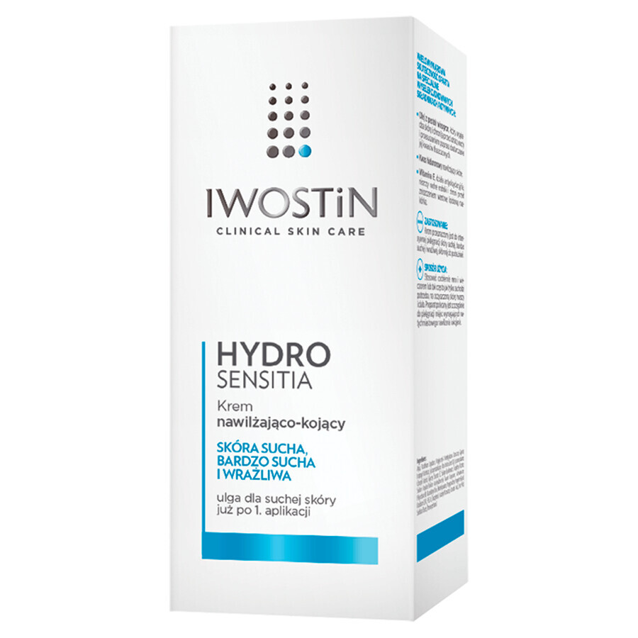 Iwostin Hydro Sensitia, crema hidratante y calmante, 150 ml