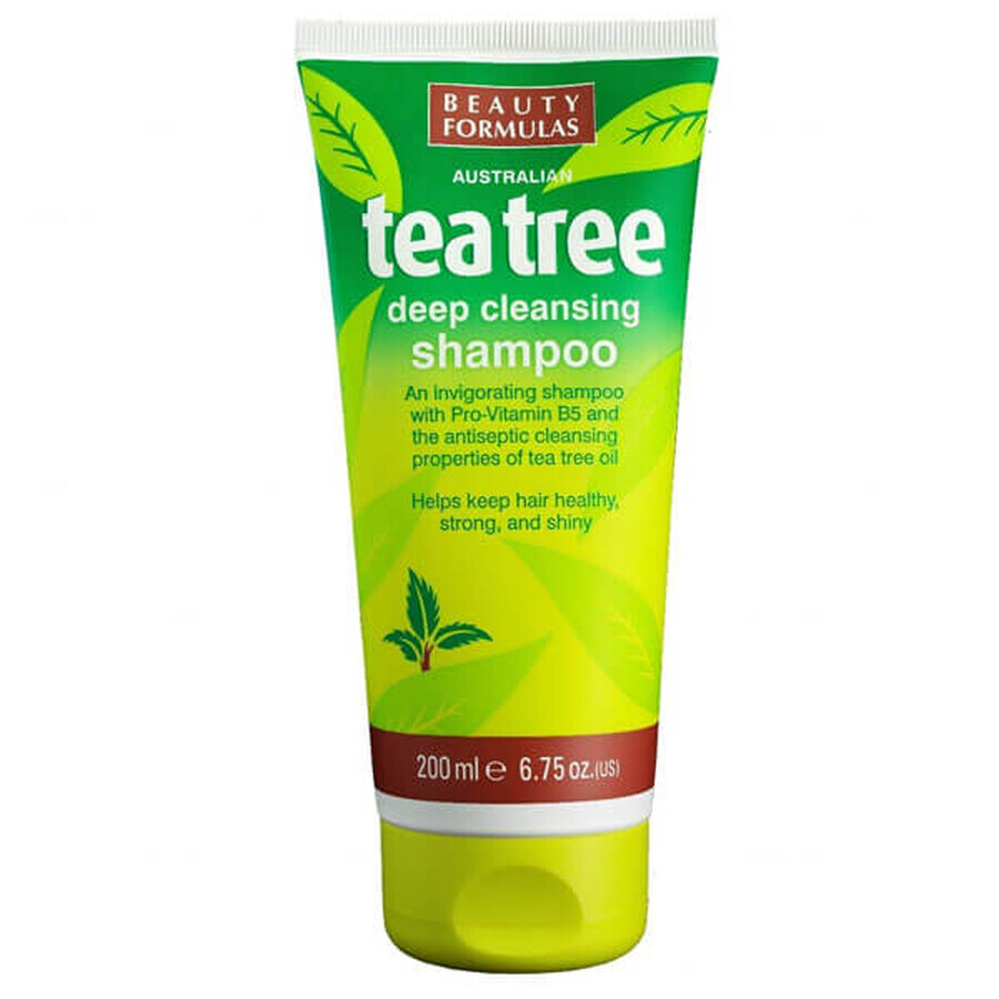 Schoonheidsformules, haarshampoo, reiniging, Tea Tree, 200 ml