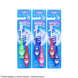 Beauty Formulas, Active Oral Care, cepillo de dientes infantil, Kids QuickBrush, pingüino, 3-6 años, 2 piezas