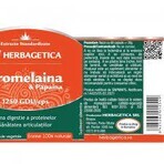 Bromelina y papaína, 60 cápsulas, Herbagetica