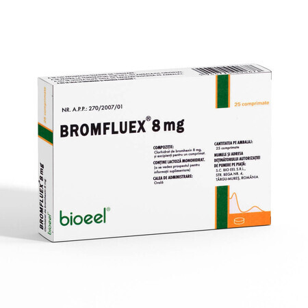 Bromfluex 8 mg, 25 tabletten, Bioeel