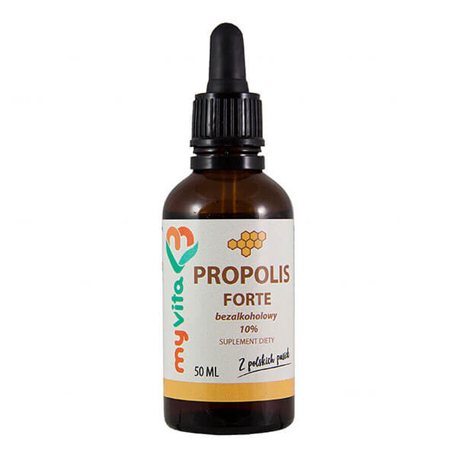 MyVita Propolis Forte sin alcohol 10%, gotas, 50 ml