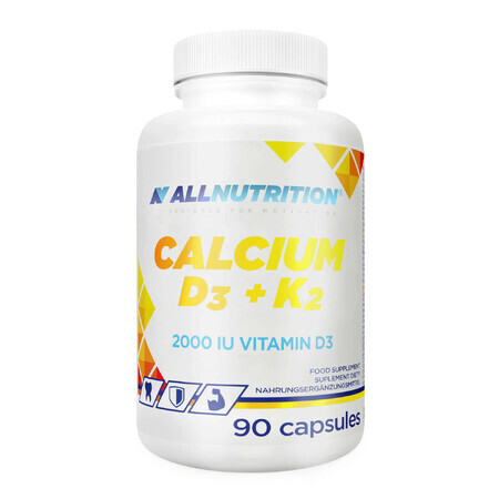 Allnutrition Calcium D3 + K2, calcium + vitamine D 2000 IE + vitamine K, 90 capsules