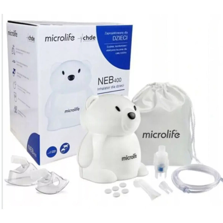 Microlife NEB 400, inhalador de pistón neumático para niños