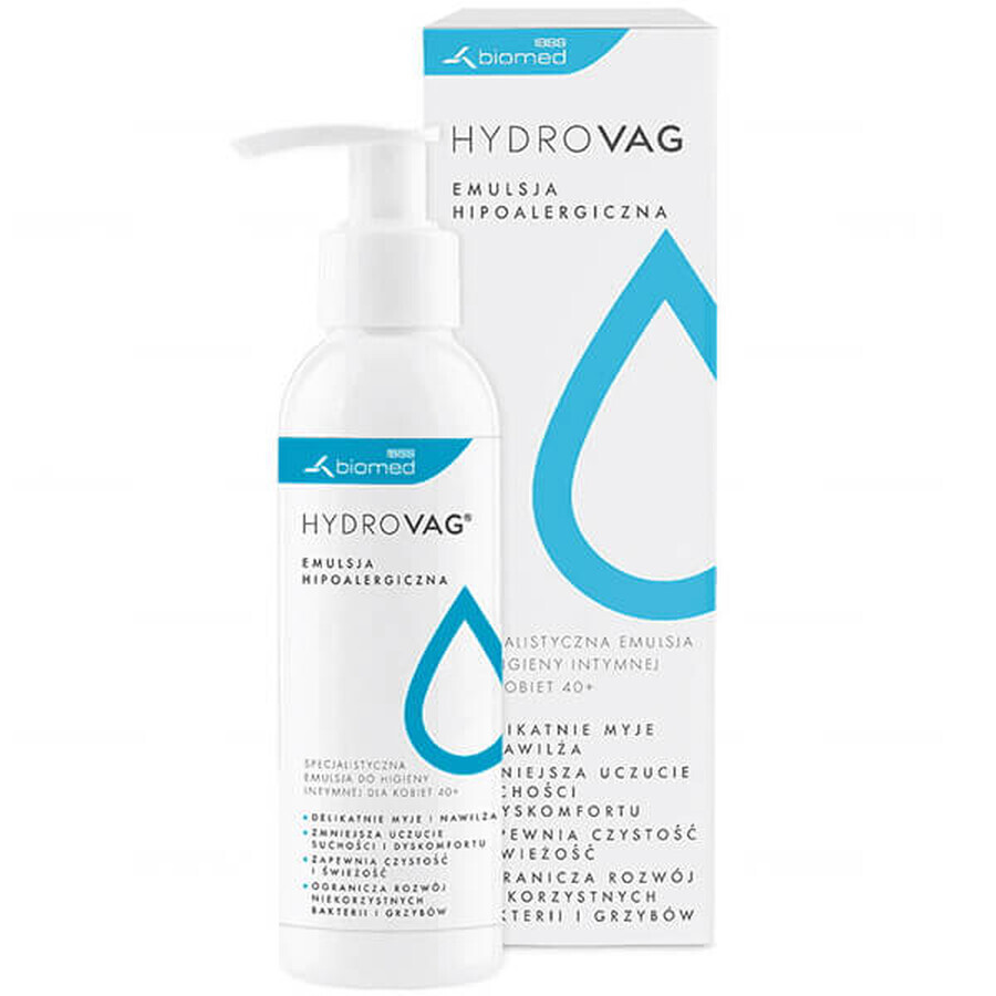 HydroVag, emulsión especial higiene íntima mujer 40+, 300 ml