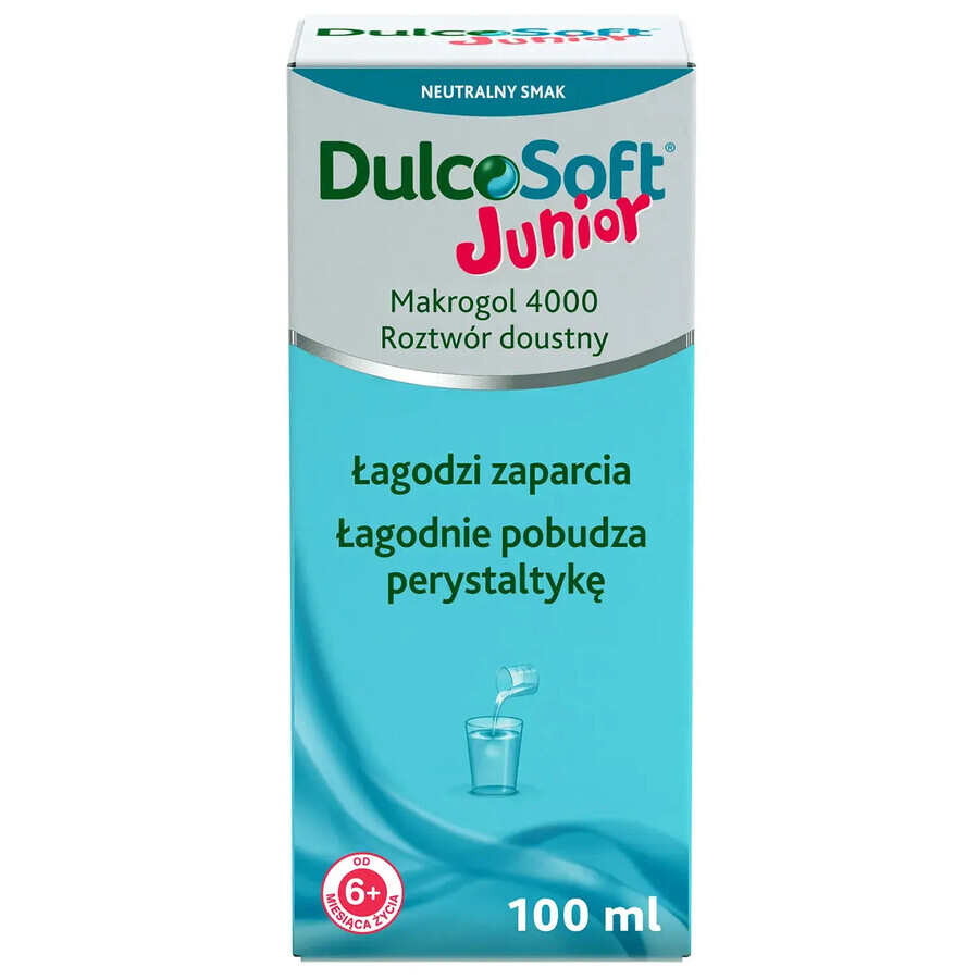 DulcoSoft Junior, solución oral para niños a partir de 6 meses, 100 ml