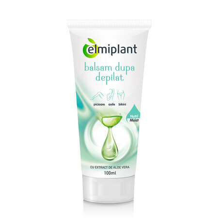 Balsam post-depilación  de aloe vera con yogur y proteínas , 100 ml, Elmiplant