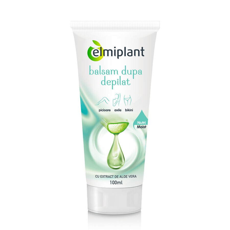 Balsam post-depilación  de aloe vera con yogur y proteínas , 100 ml, Elmiplant