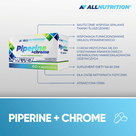 Allnutrition Piperina + Cromo, 60 cápsulas