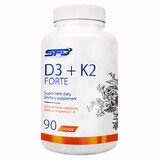 SFD D3 + K2 Forte, vitamina D 2000 UI + vitamina K 200 µg, 90 comprimidos