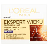 L'Oréal Age Expert 70+, crema de noche nutritiva antiarrugas, 50 ml