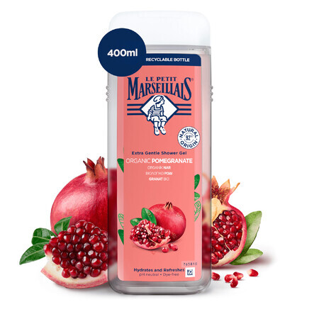 Le Petit Marseillais, gel de ducha, Granada mediterránea, 400 ml